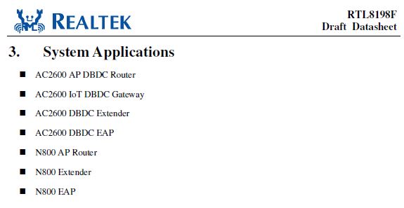 RTL8198F System Application